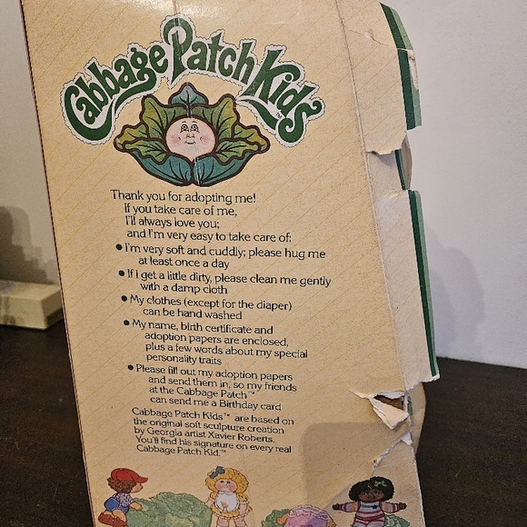 Vintage 1983 Cabbage Patch Kids Doll African American Girl In Box Complete. - Picture 11 of 13